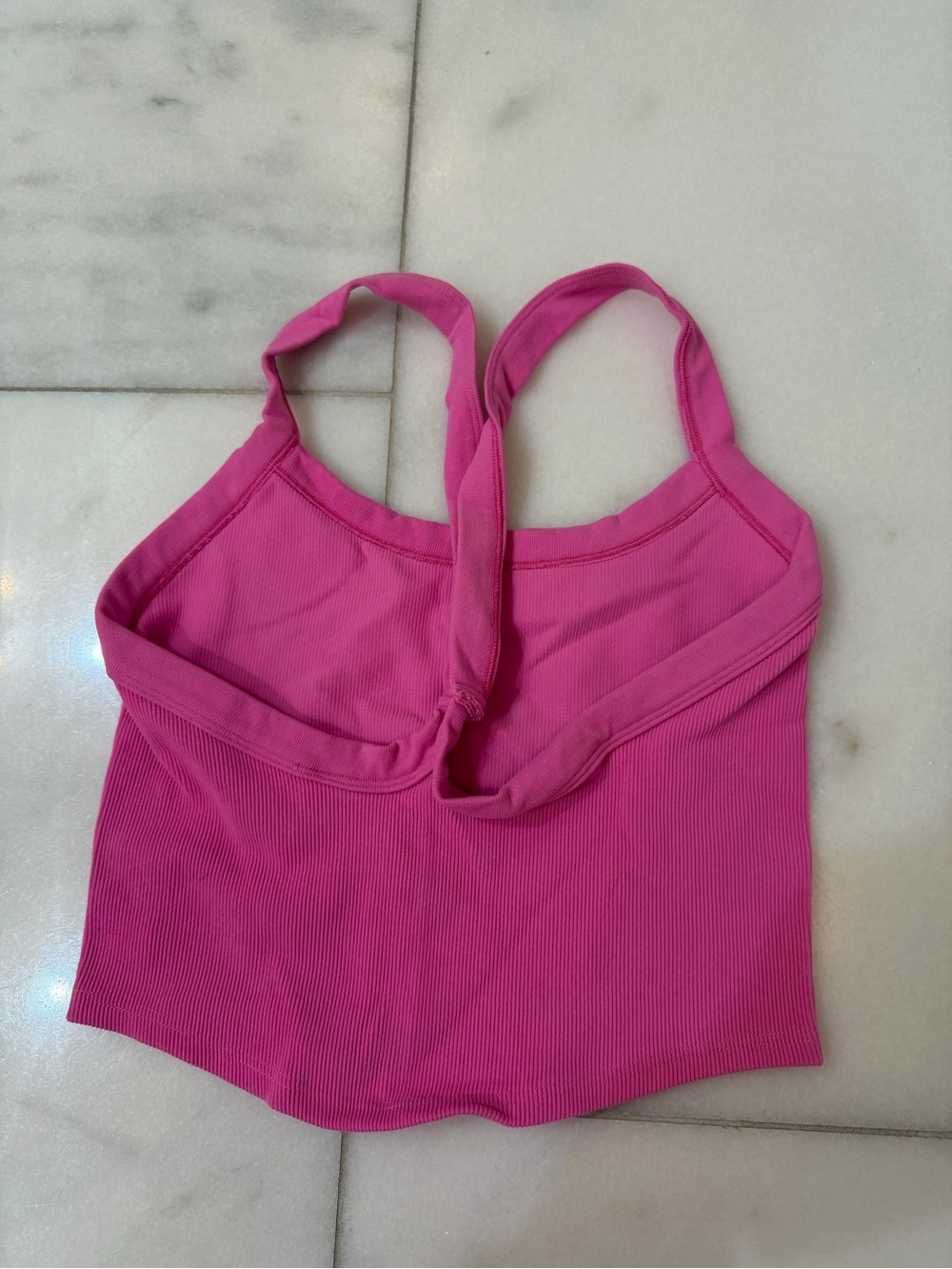 FP Movement by Free People Hot Pink Ribbed Tank Top - Picture 2 of 3